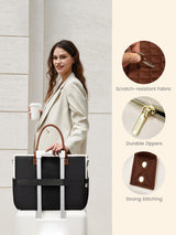 Multi-Pocket Laptop Tote Bag , 15.6" 17.3"
