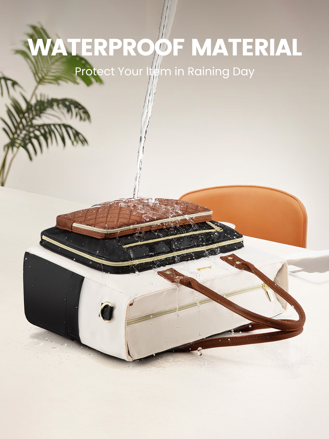 Multi-Pocket Laptop Tote Bag , 15.6" 17.3"