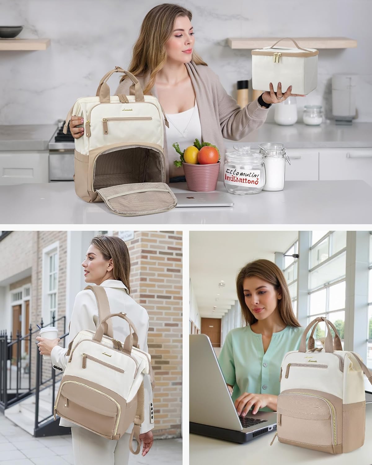 LOVEVOOK Lunch Backpack 15.6