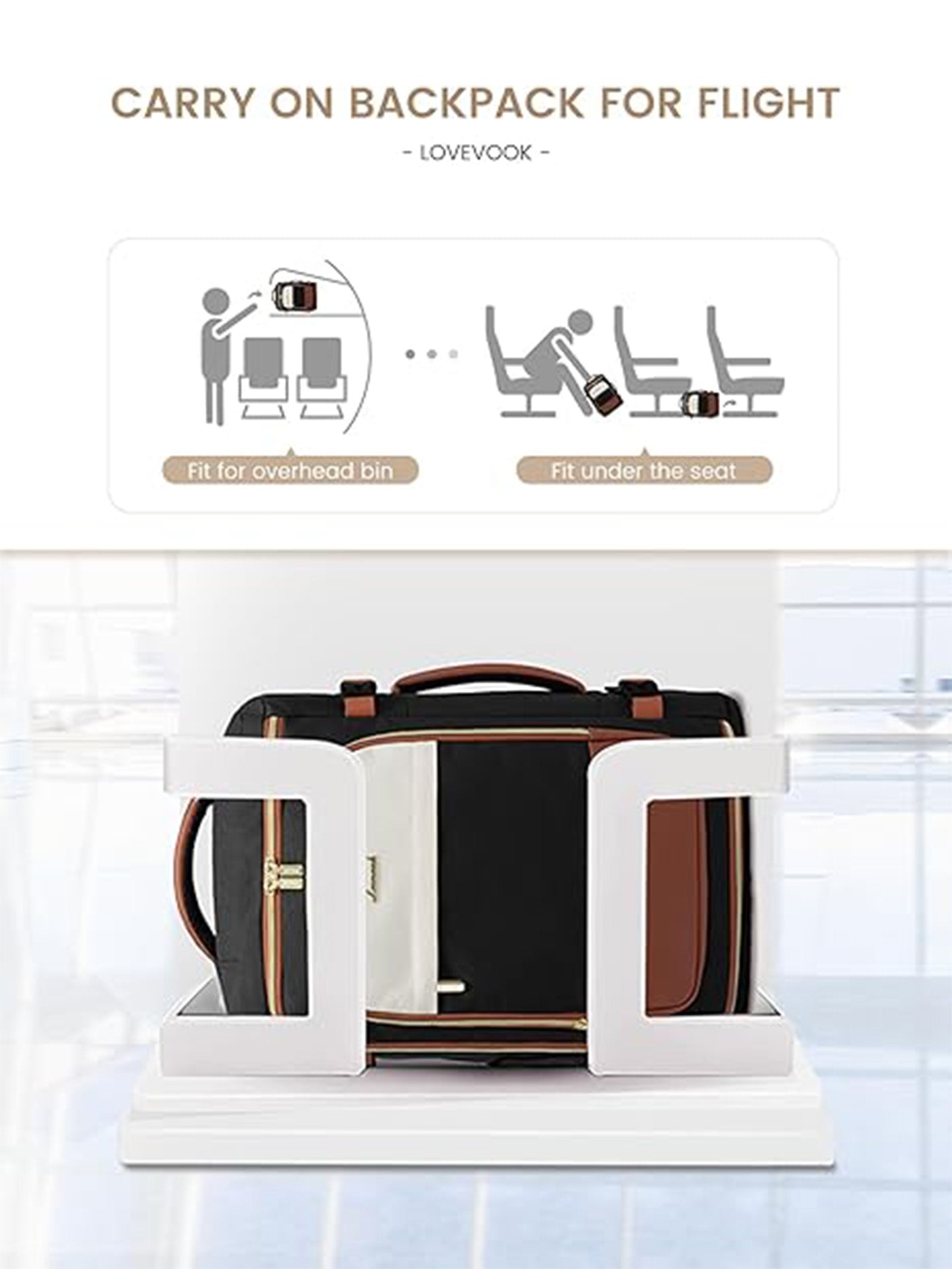 4Pcs Travel Backpack Bag 40L/50L