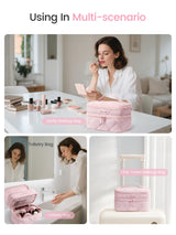 2Pcs Travel Makeup Bag