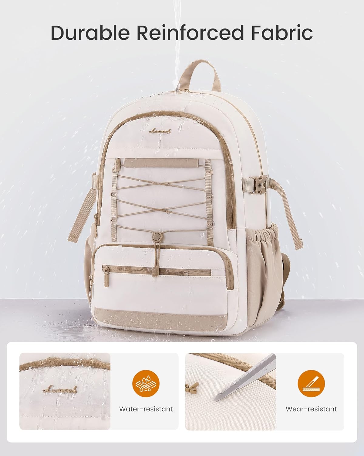 Large Capacity School Backpack, 15.6" 17.3", 4400