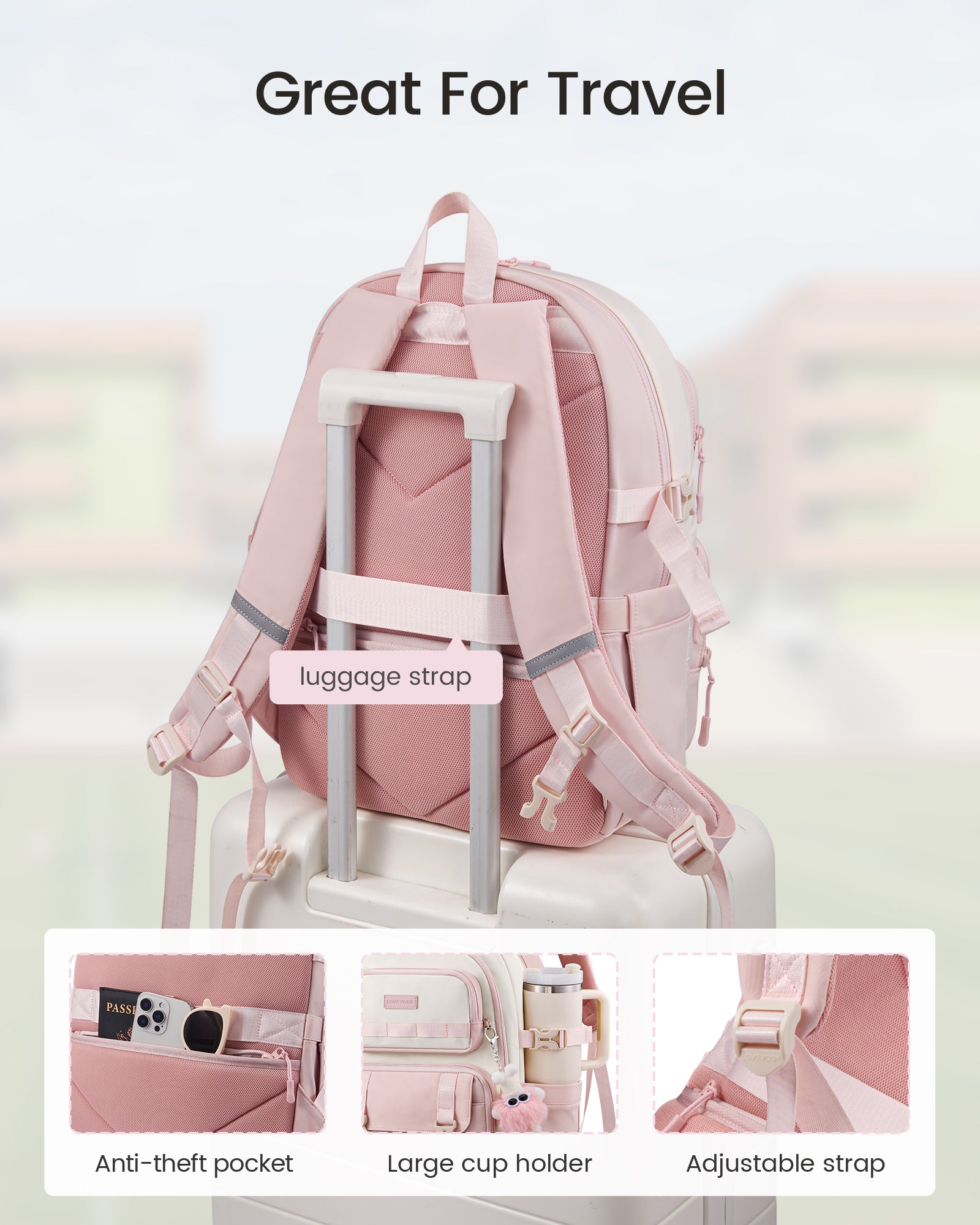 School Backpack 15.6" 17.3",5552
