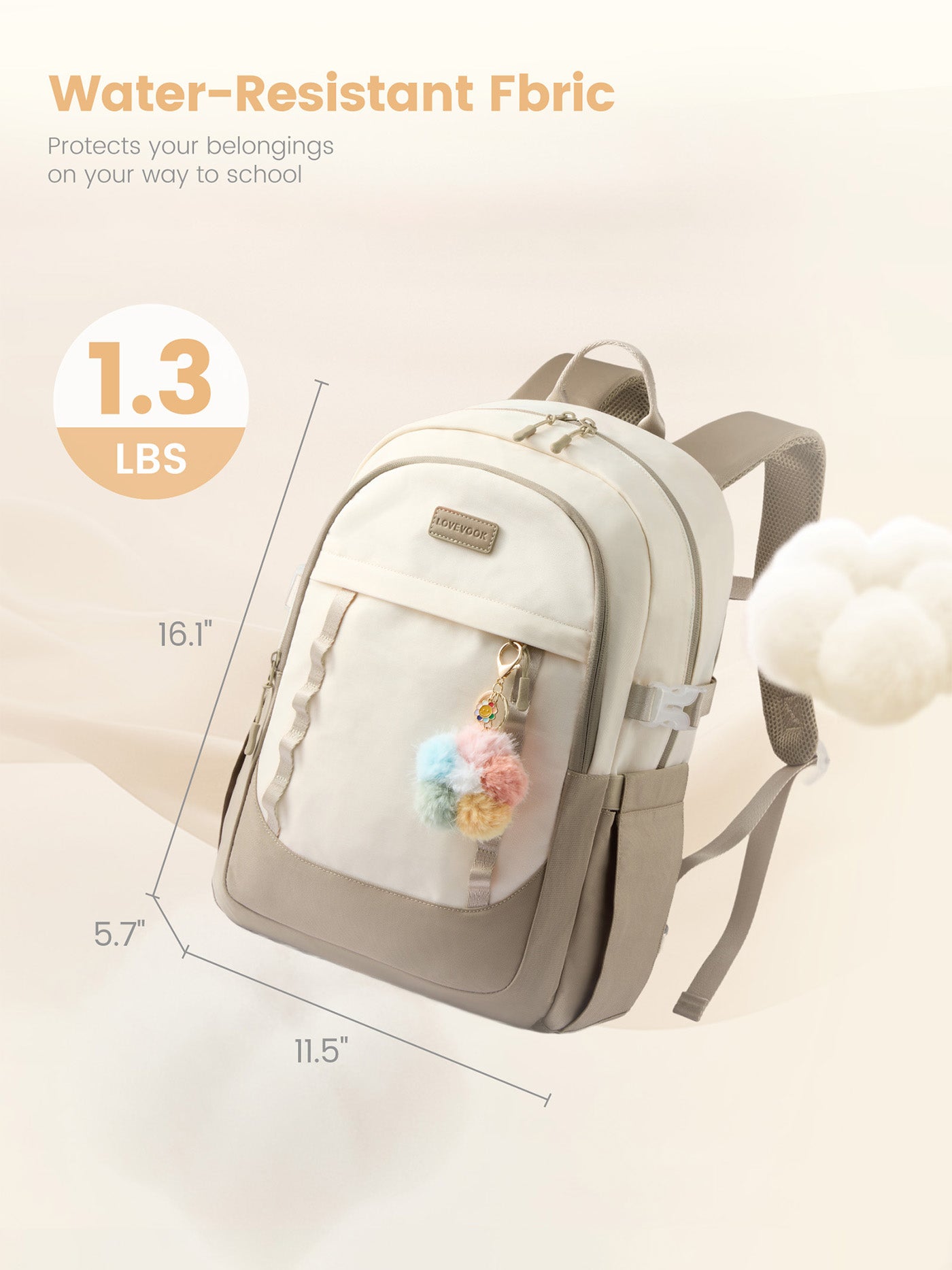 Cute School Backpack, 15.6", 5010