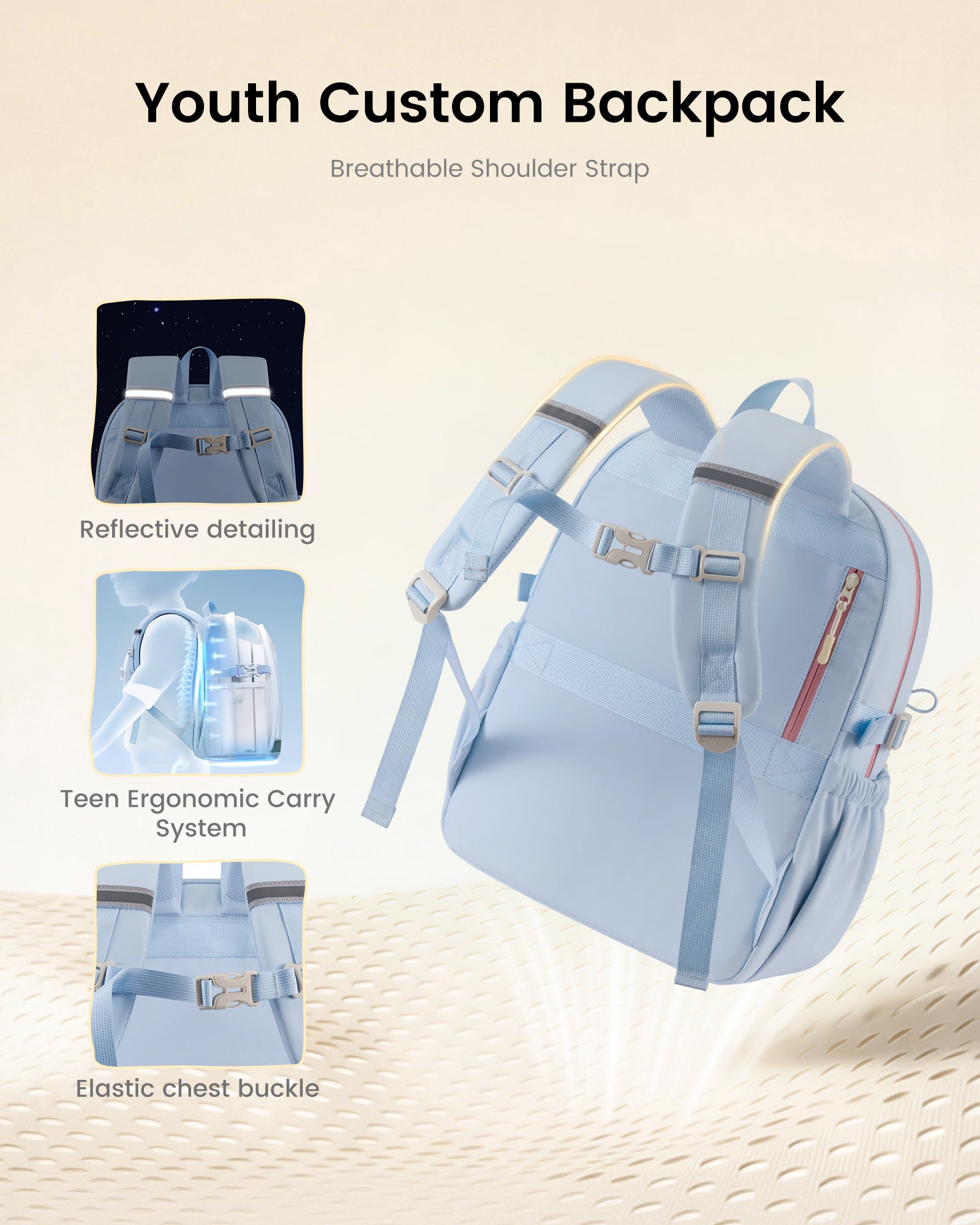 School Backpack，5590