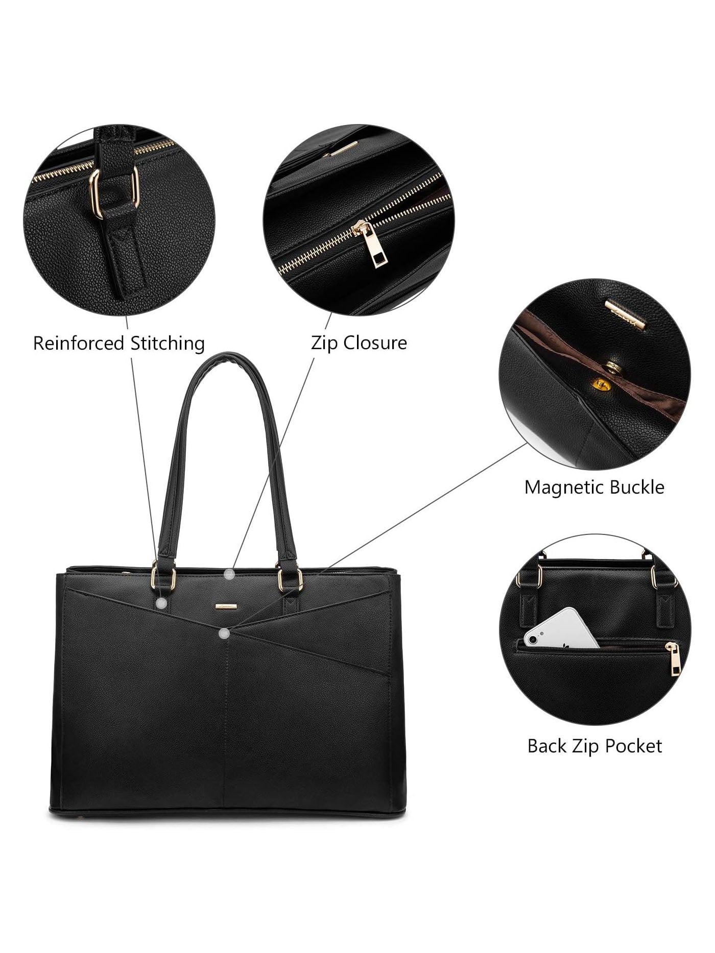 LOVEVOOK Laptop Shoulder Bag, 15.6 LOVEVOOK Laptop Shoulder Bag, 15.6