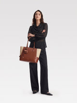The Anchor Collection Tote Bag, C0003, Brown Embossed