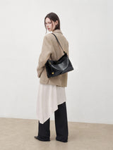 The Anchor Collection Hobo Bag, C0005, Black