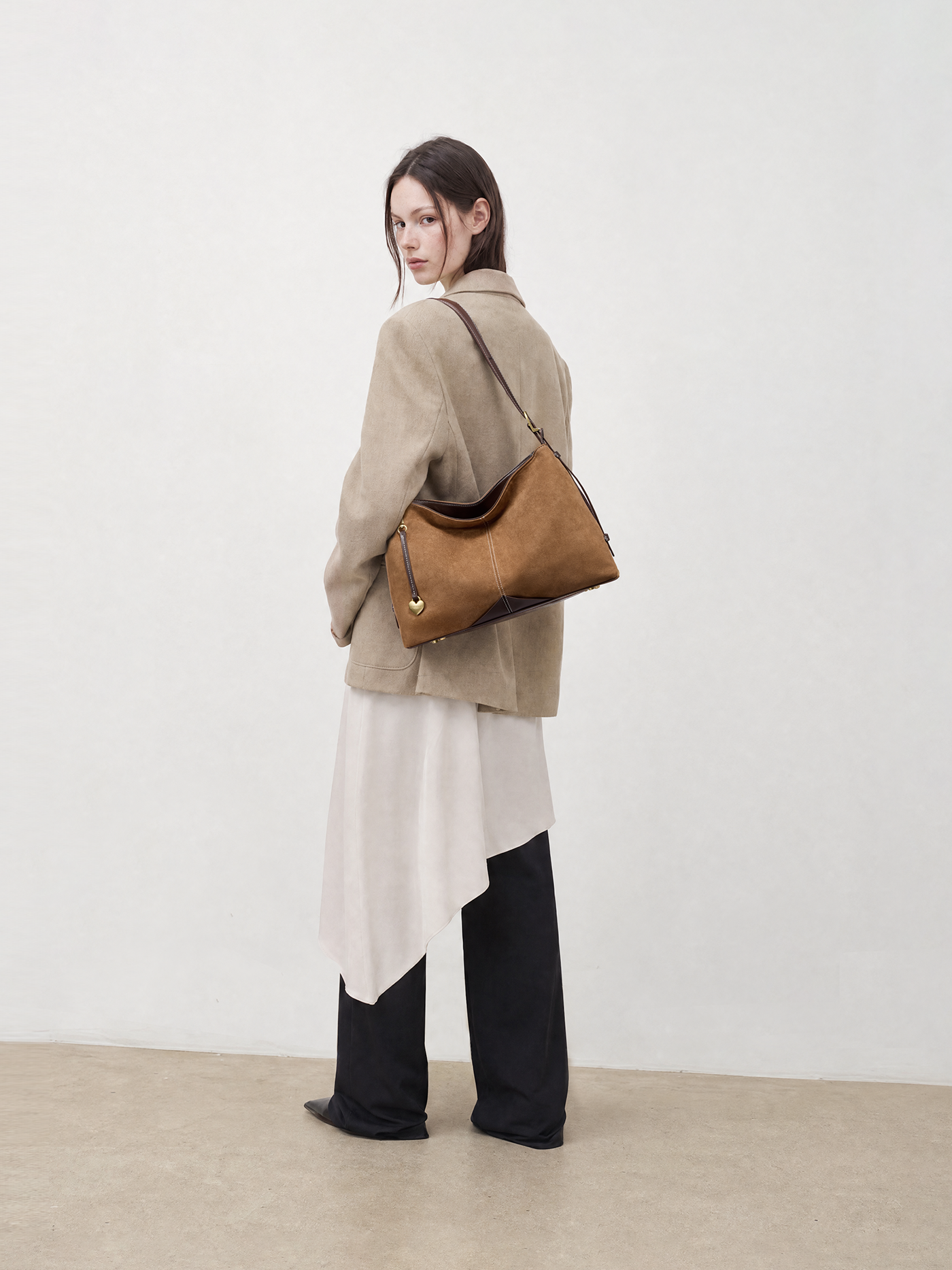 The Anchor Collection Hobo Bag, C0005, Black