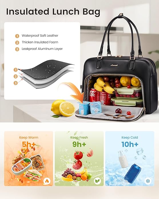 Lunch Bag With Separate Laptop Compartment