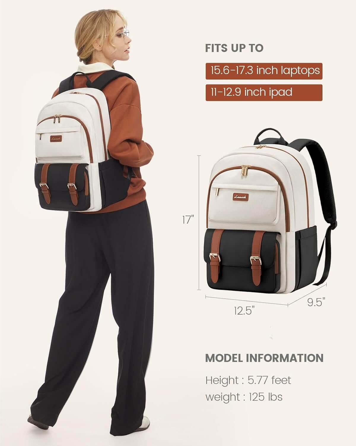 College Laptop Backpack, 15.6