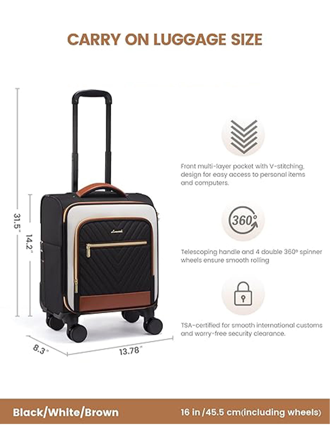 Carry on Luggage 14" 20" (ONLY US )