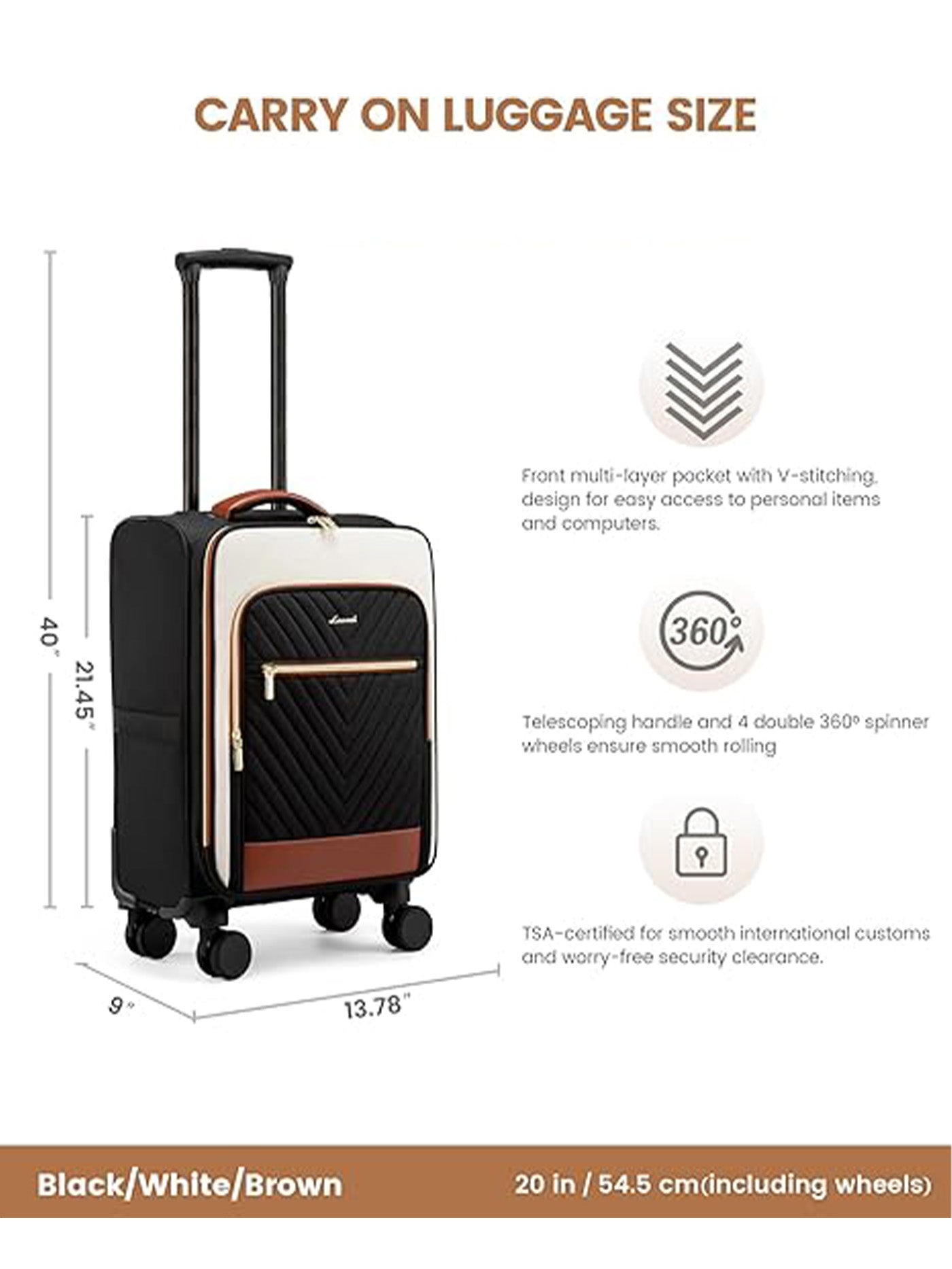 Carry on Luggage 14" 20" (ONLY US )
