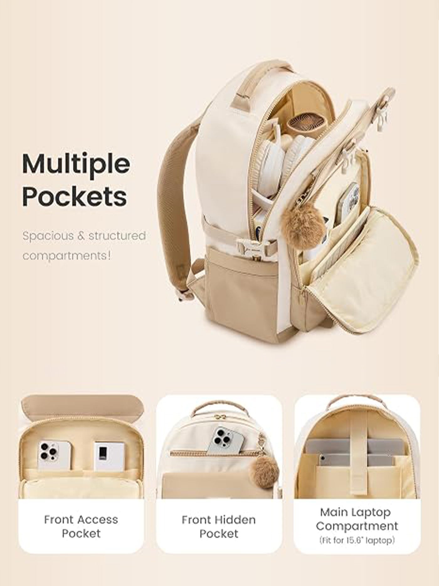 Casual School Backpack, 15.6", 4634