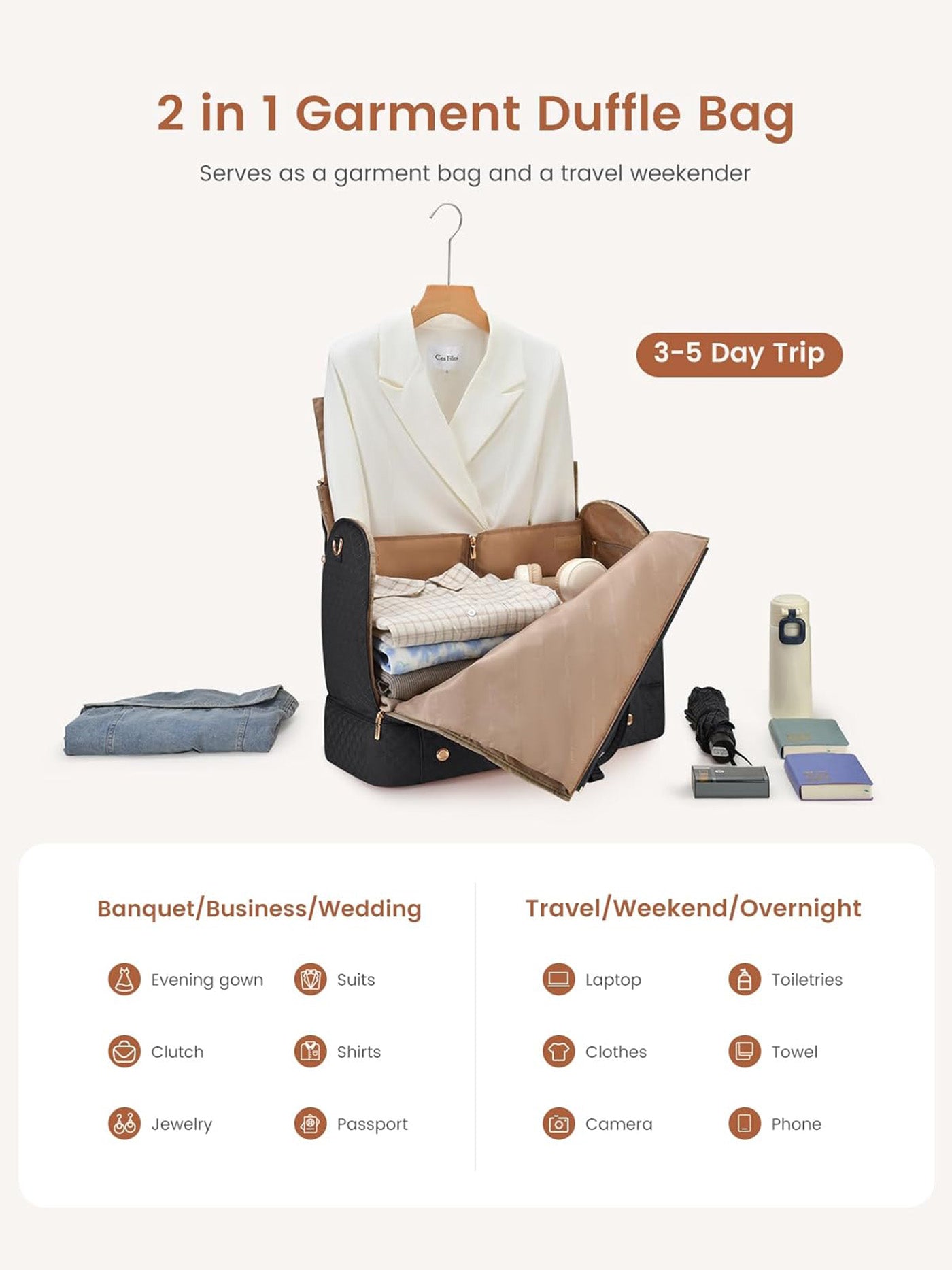 Convertible Garment Bag