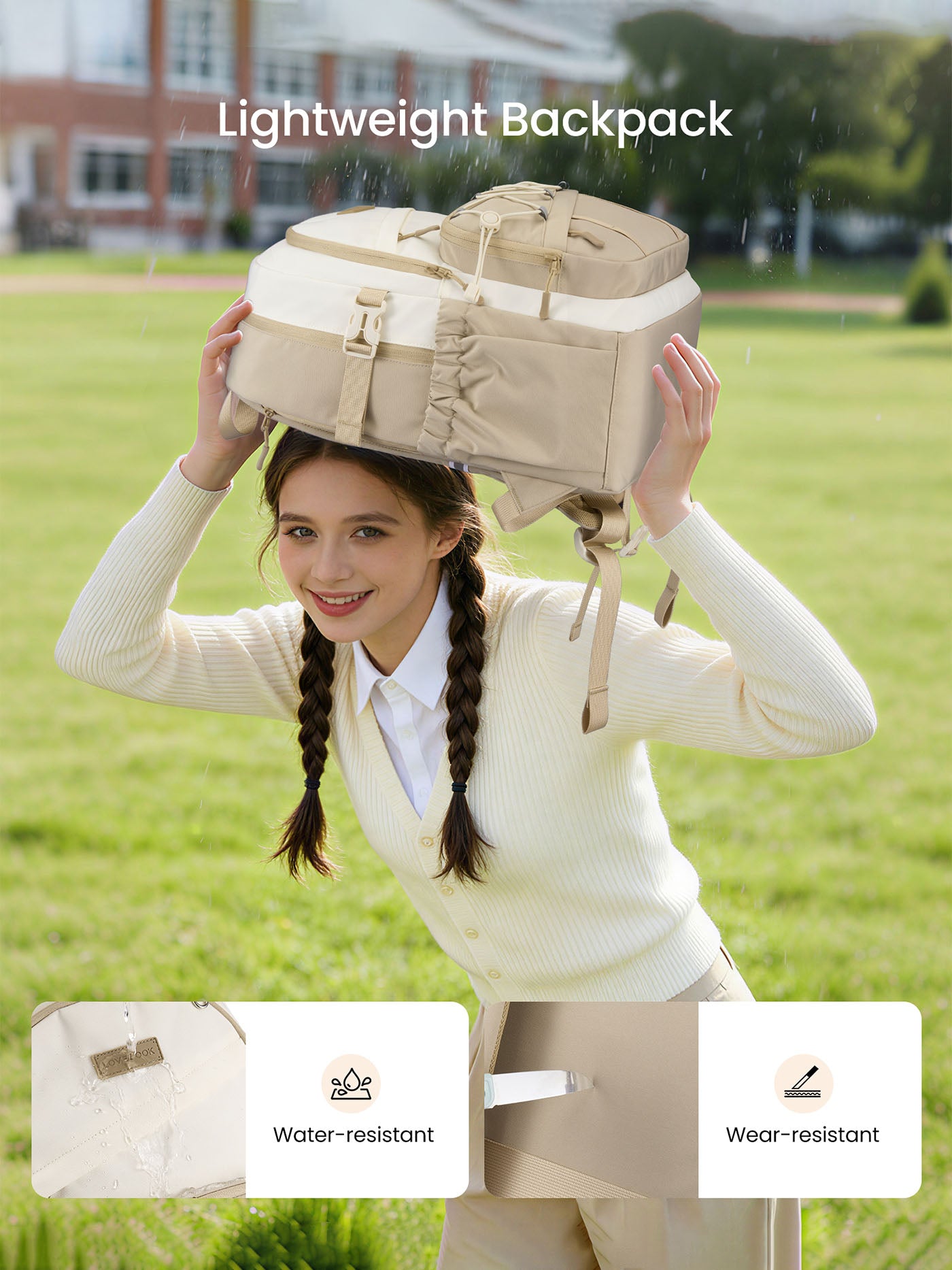 Cute School Backpack 15.6" 17.3"