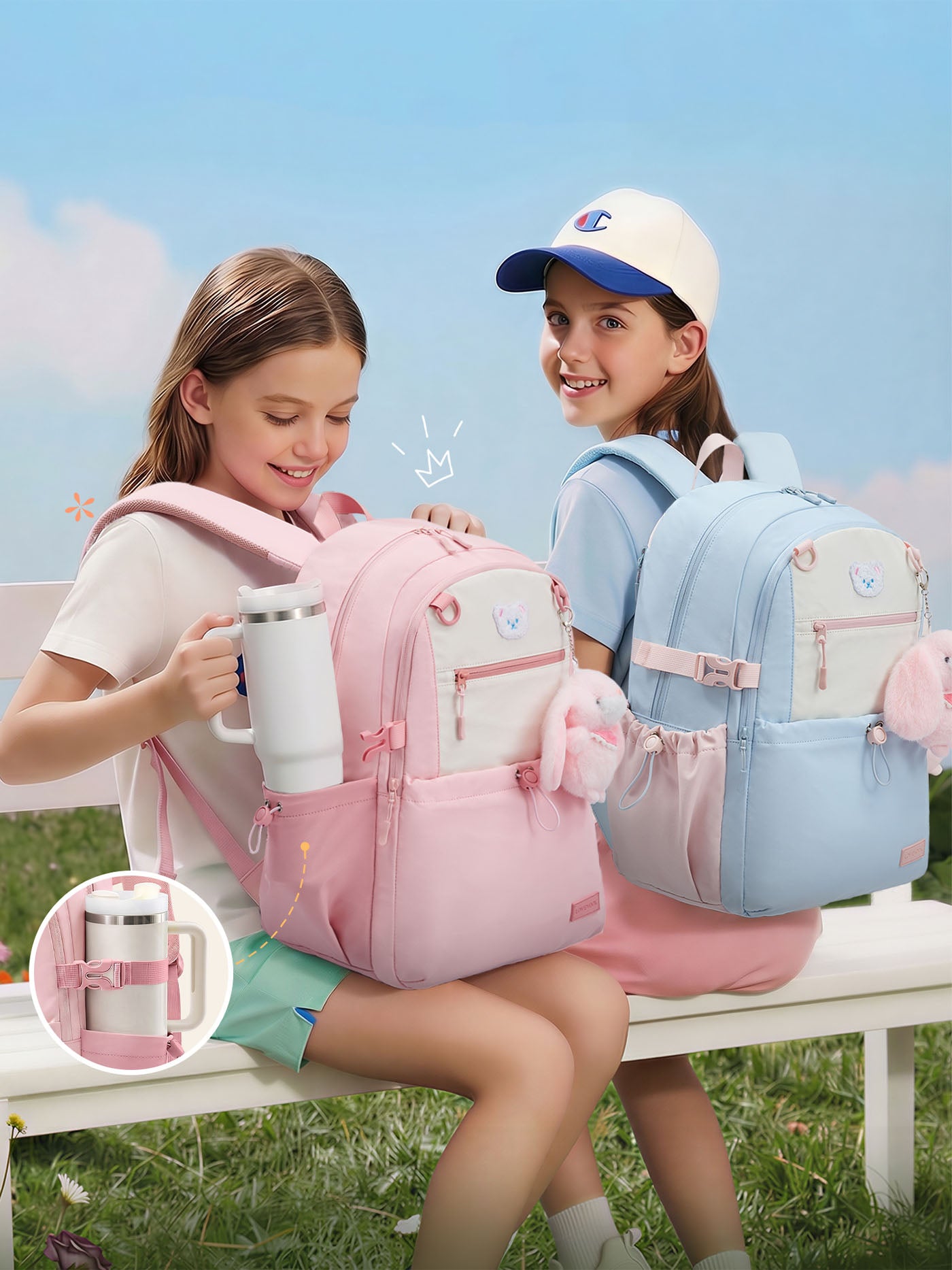Cute School Backpack 15.6" 17.3"，5726