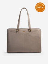 Elevate Top-Grain Leather Tote--100% Cowhide
