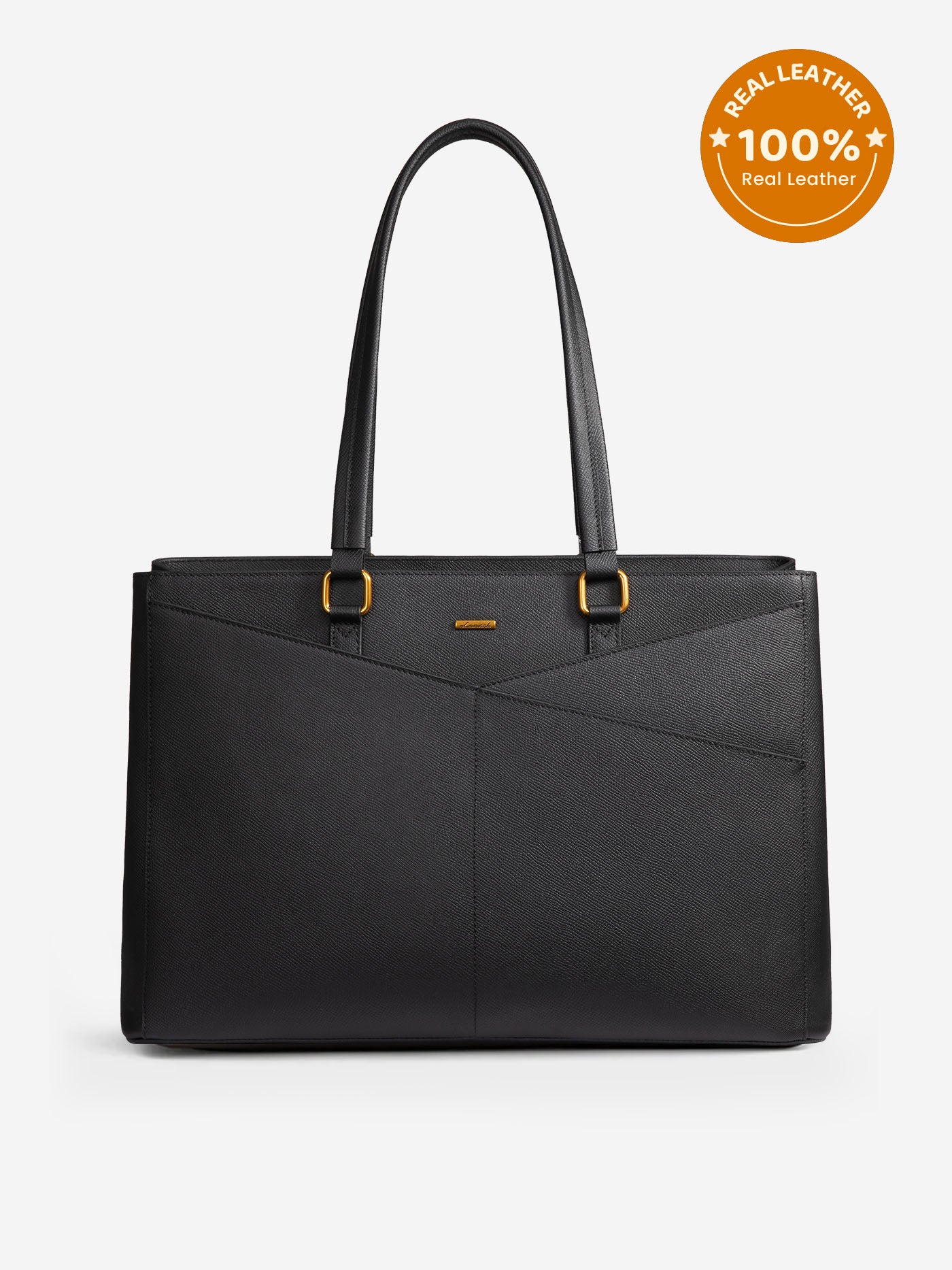 Elevate Top-Grain Leather Tote--100% Cowhide