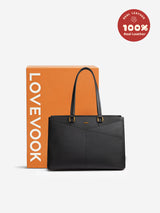 Elevate Top-Grain Leather Tote--100% Cowhide