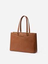 Elevate Top-Grain Leather Tote--100% Cowhide