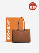 Elevate Top-Grain Leather Tote--100% Cowhide