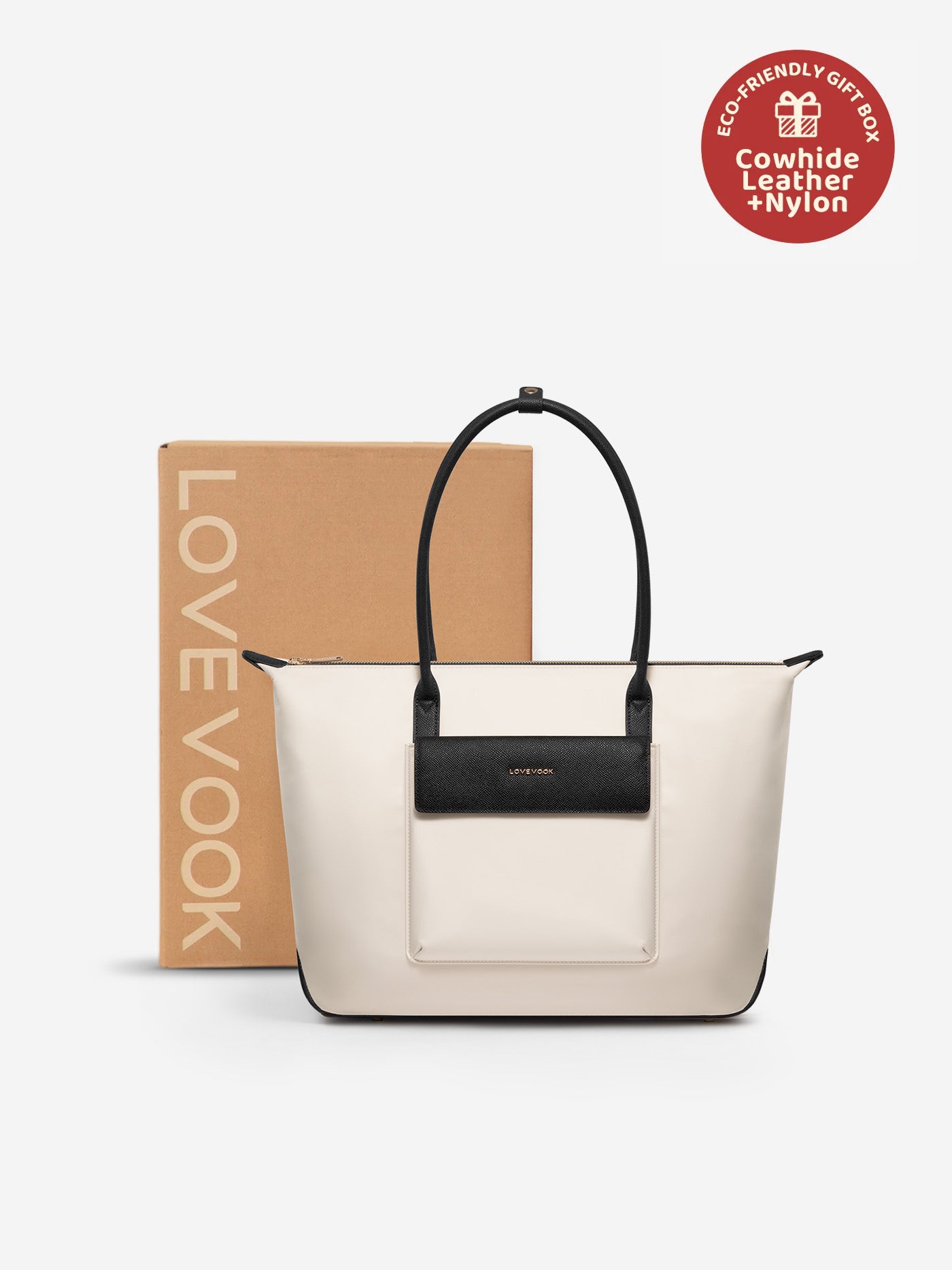Grace Laptop Tote, Cream Brown (US ONLY)