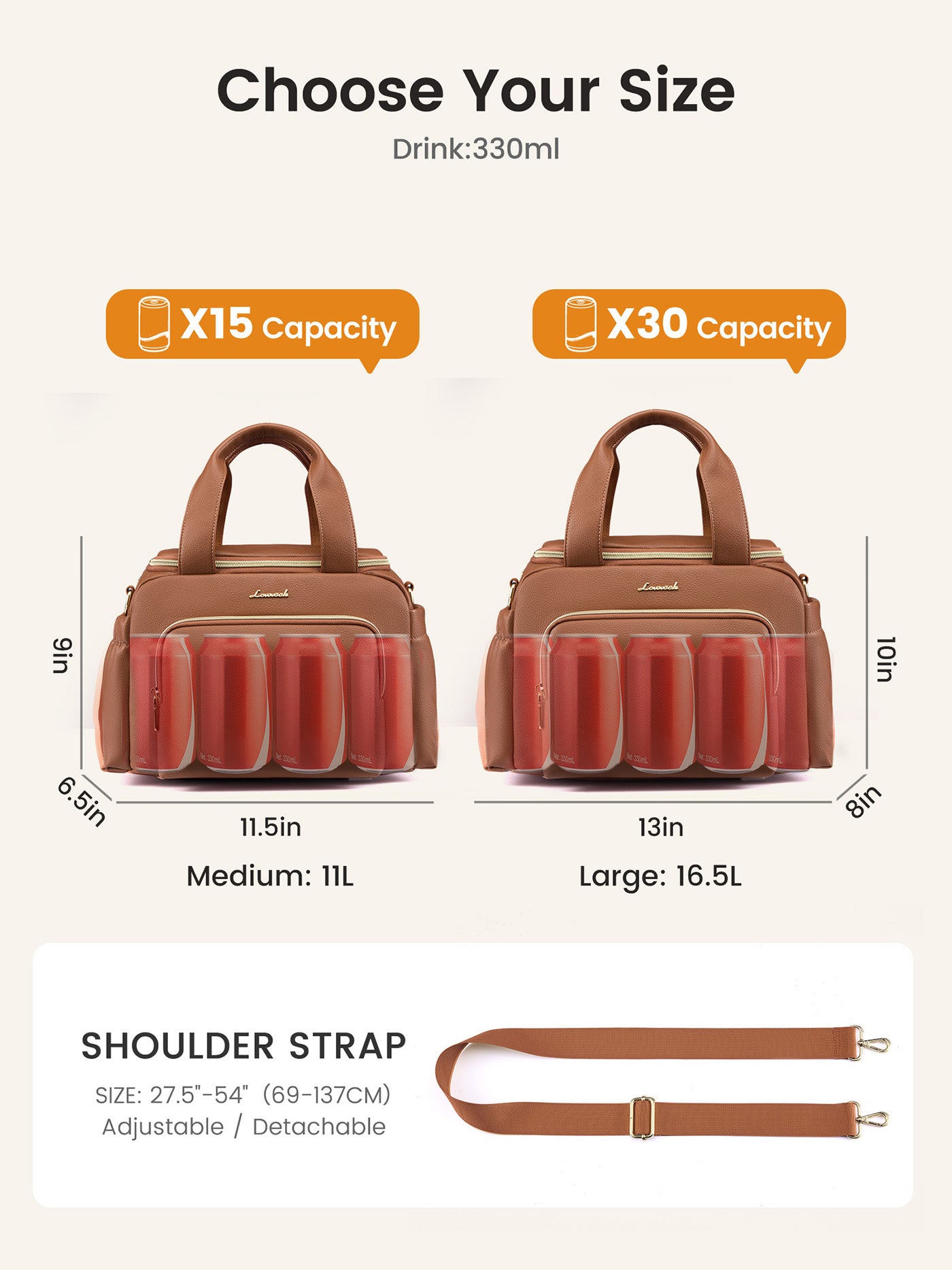 Insulated Lunch Bag 11L/16.5L