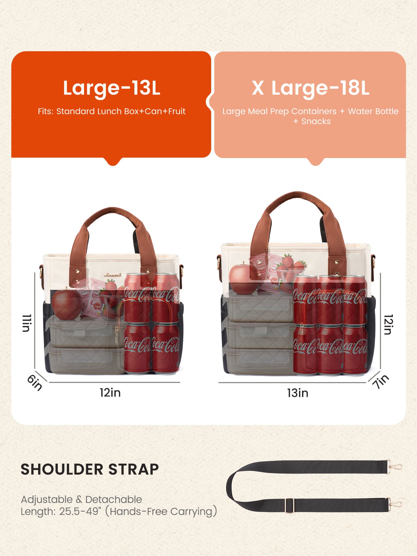 Insulated Lunch Bag 13L/18L