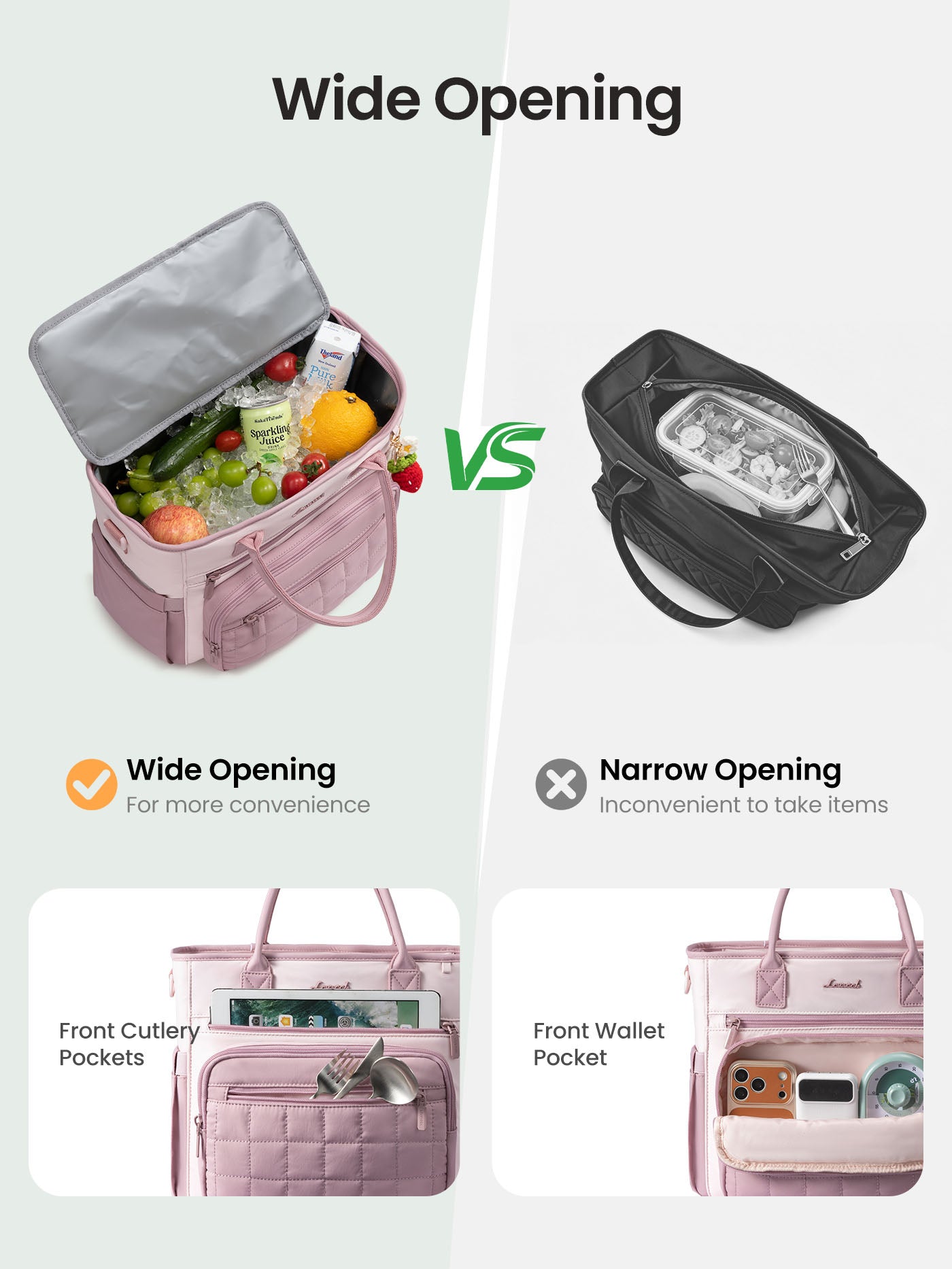 LOVEVOOK Insulated Lunch Bag 13L/18L 5781