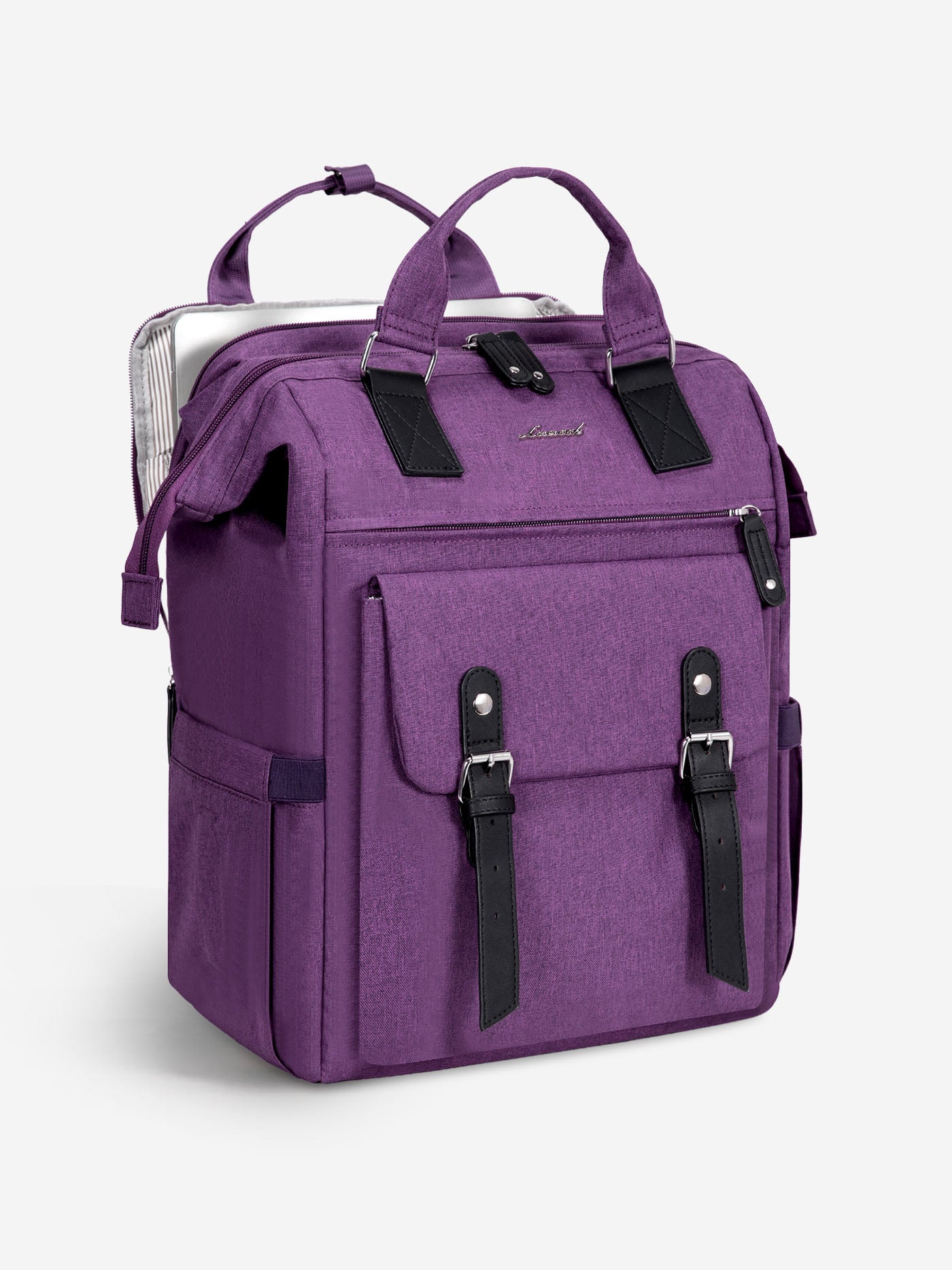 特別価格LOVEVOOK Laptop Backpack for Women 15.6 Inch Laptop Bag with USB Port, Fashion Waterproof Backpacks Teacher Nurse Stylish Travel Bags 並行輸入 LOVEVOOK Laptop Backpack for Women,17 Inch Professional 17-Inch, Dark Purple