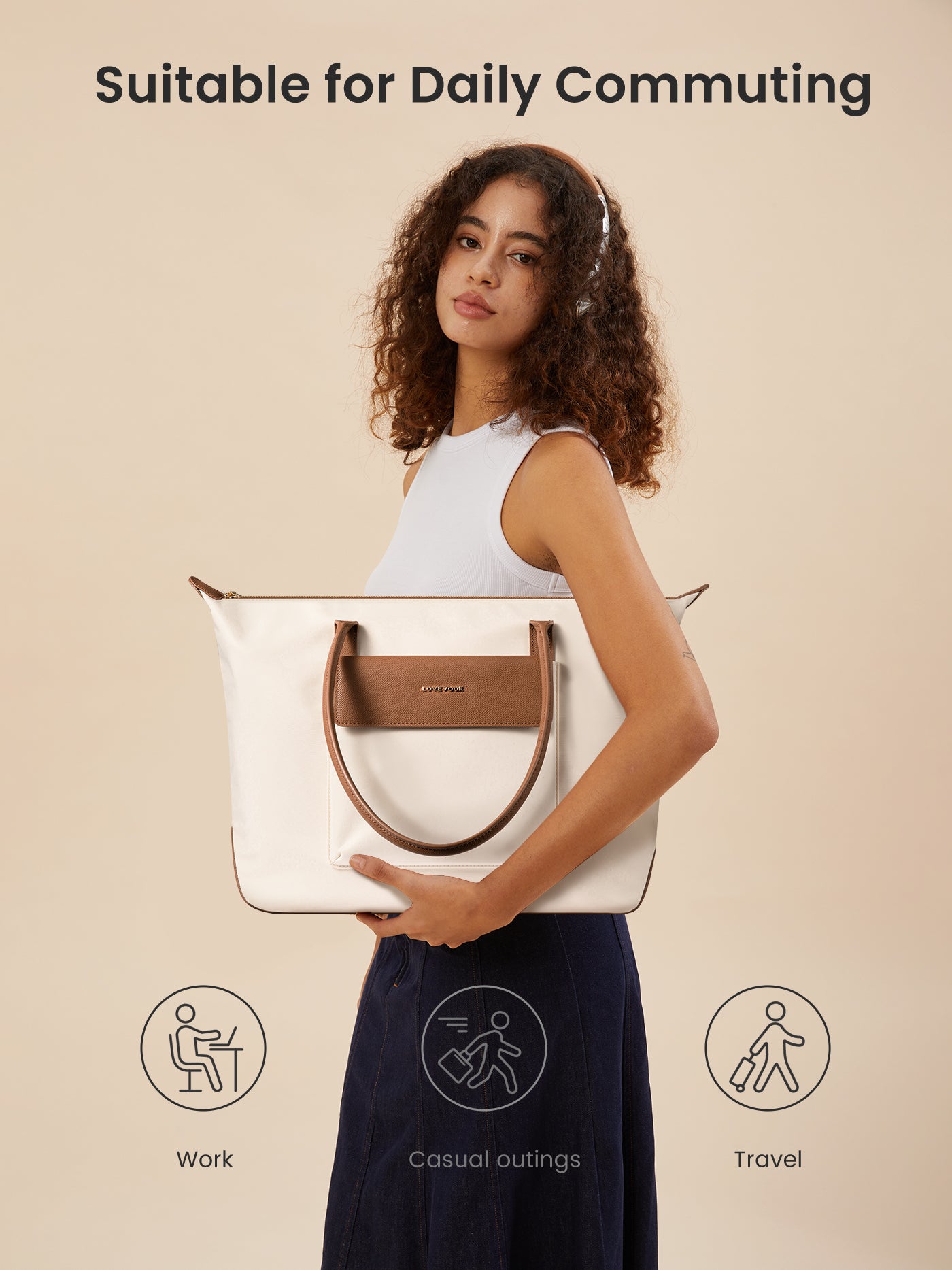 LOVEVOOK Grace Series laptop tote, 5277