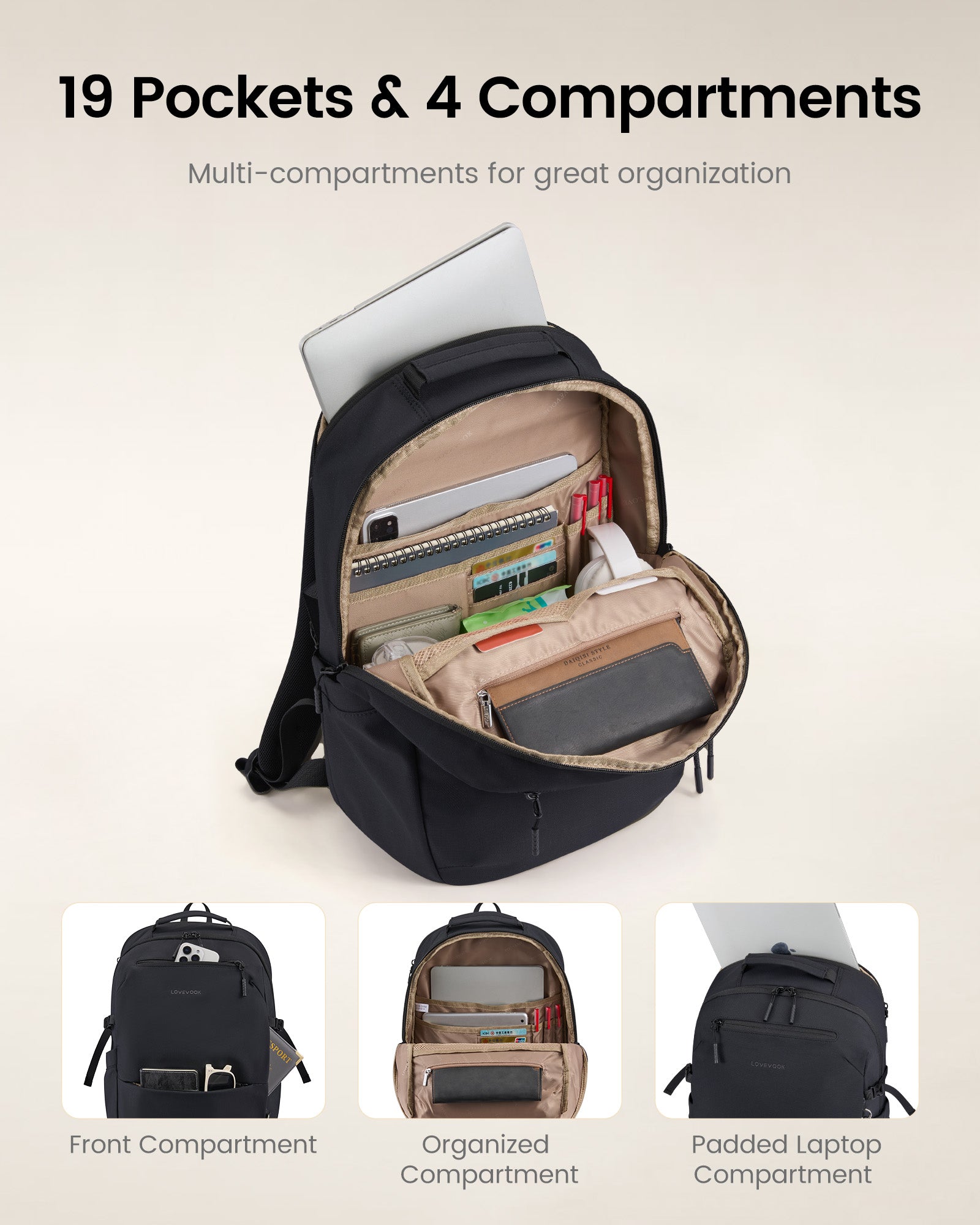 Laptop Backpack 15.6" 17" 18", 5436