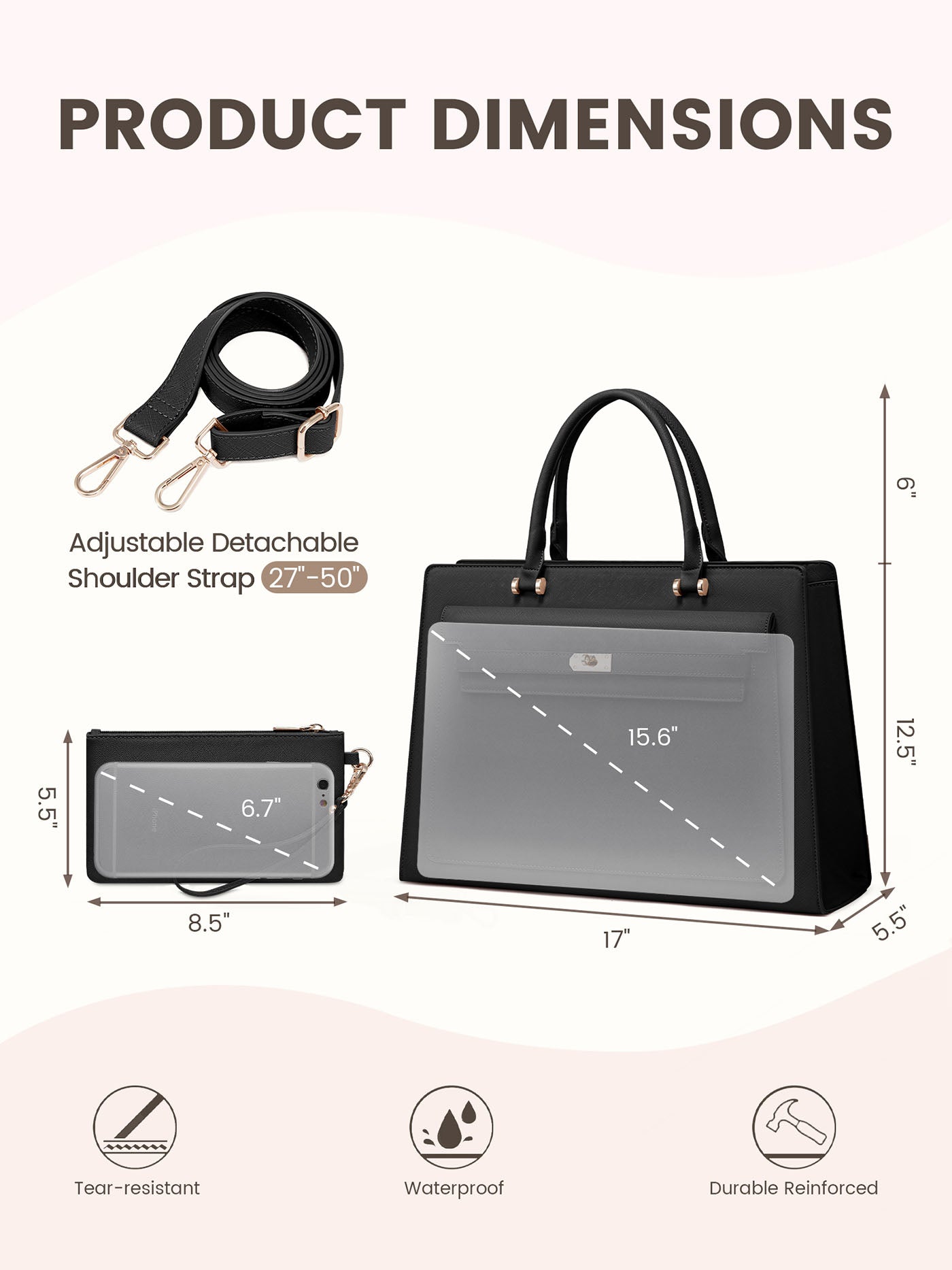 Laptop Tote Work Bag