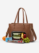 Leather Laptop Lunch Bag 15.6" 17.3"