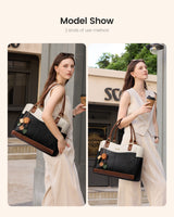 Leather Vintage Tote Bag 15.6" 17.3"