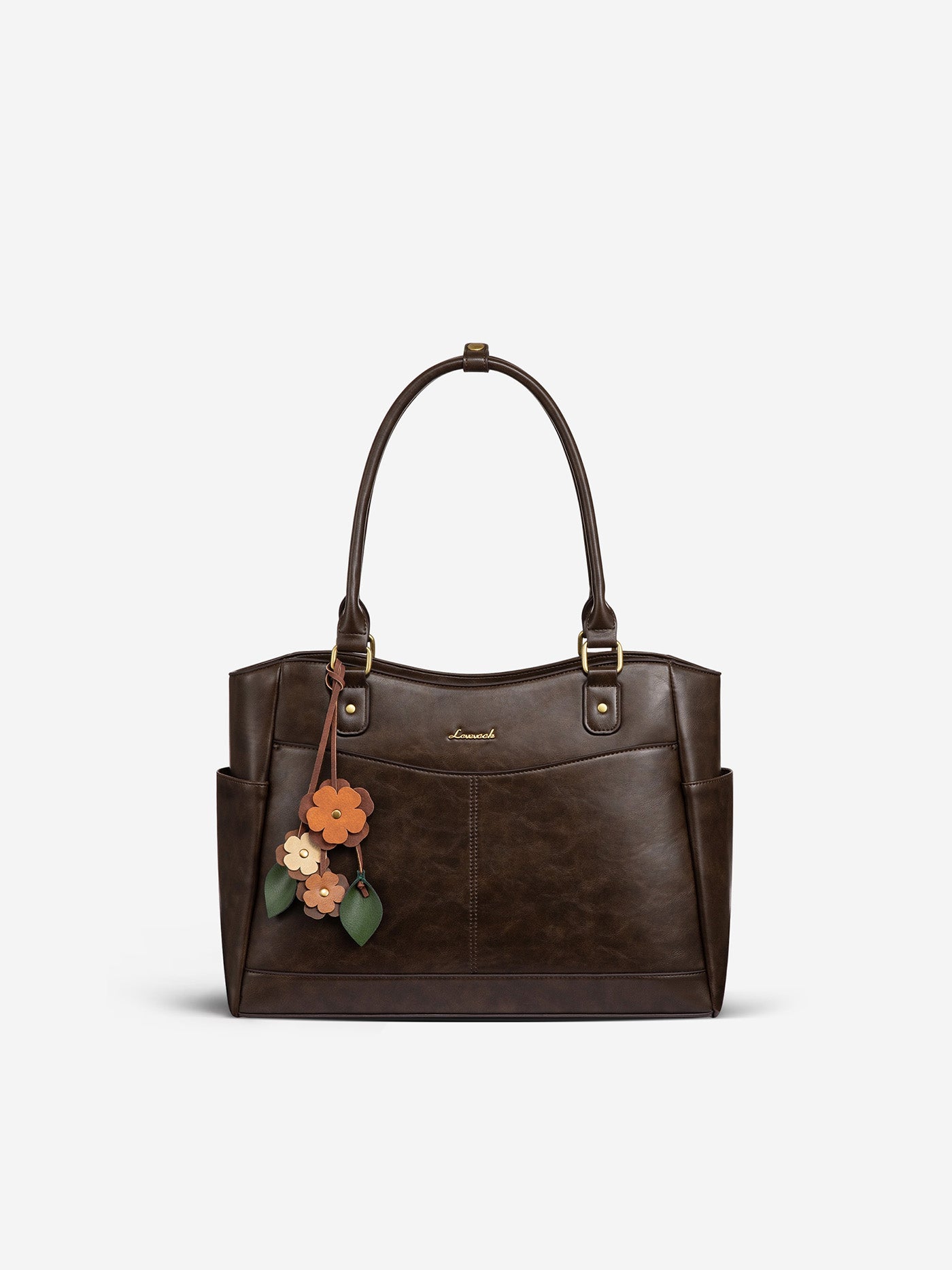 Leather Vintage Tote Bag 15.6" 17.3"