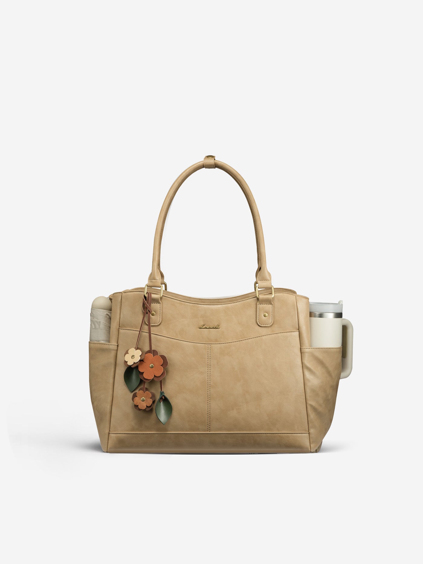 Leather Vintage Tote Bag 15.6" 17.3"