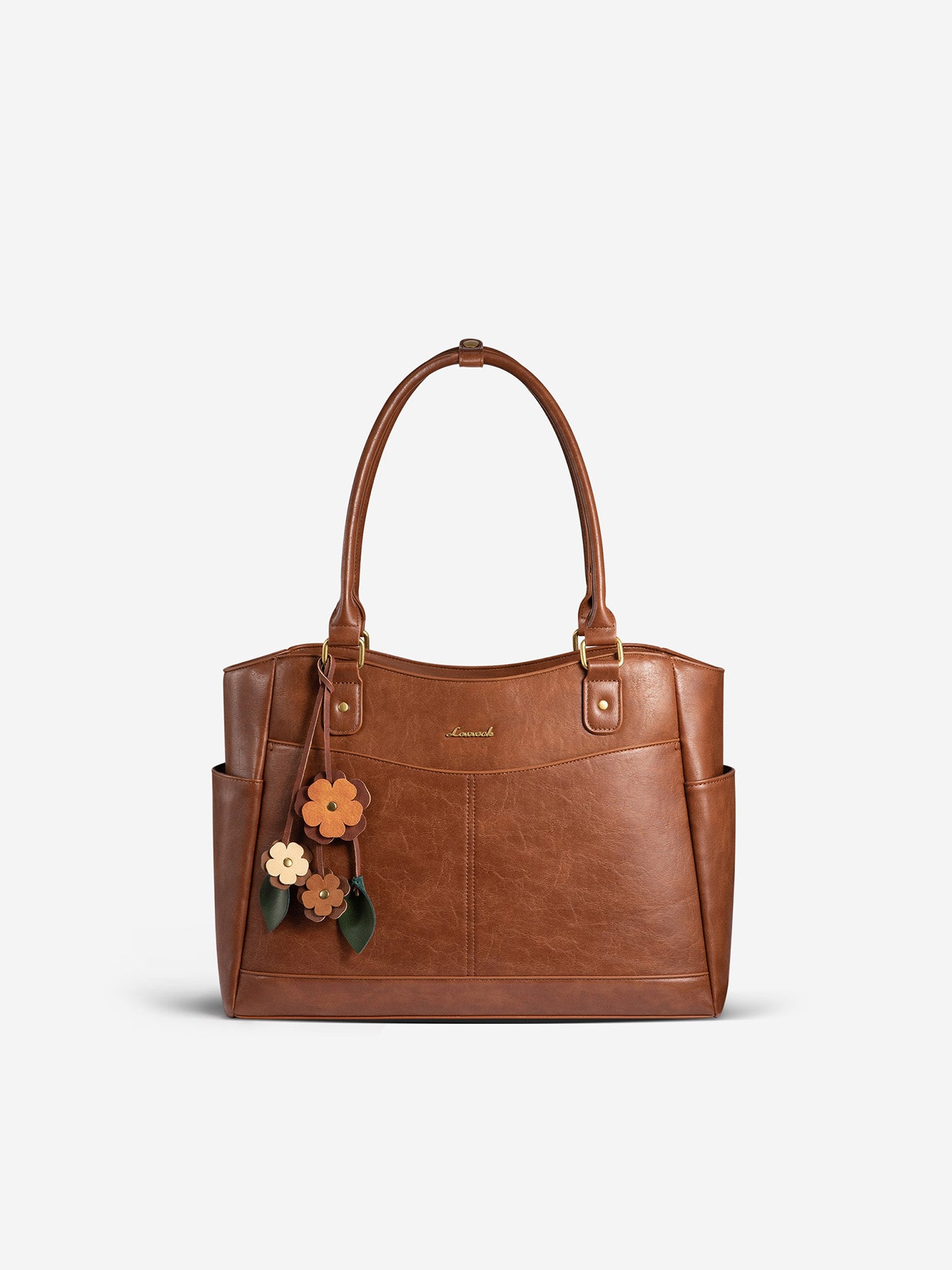 Leather Vintage Tote Bag 15.6" 17.3"