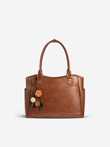 Leather Vintage Tote Bag 15.6" 17.3"