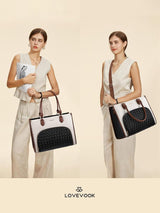 Lunch Compartment Laptop Tote Bag 15.6" 17.3"