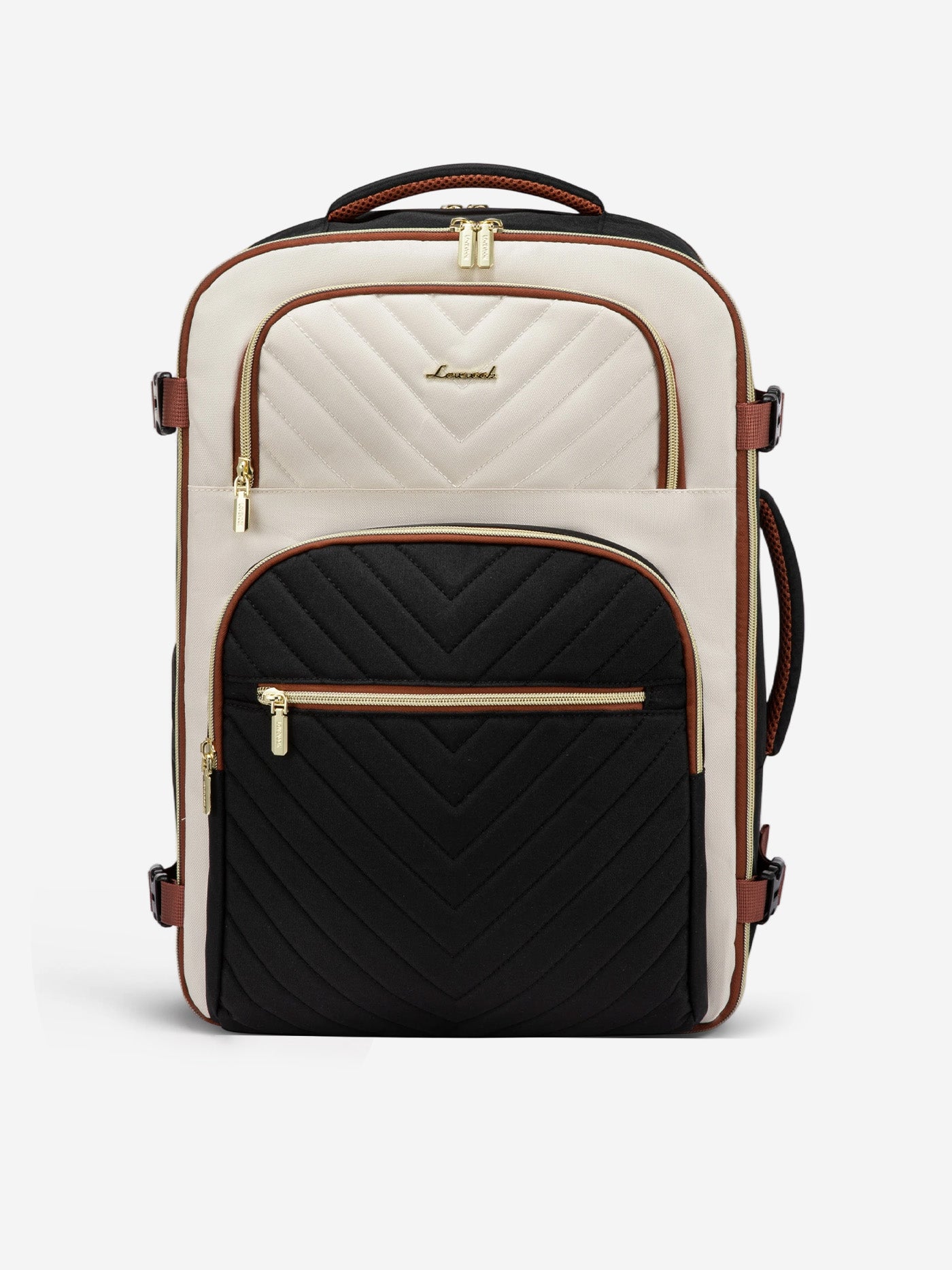 best heavy duty 40l laptop backpack LOVEVOOK Travel 40L/50L with 180° Opening and Multiple Compartments, / Black & White Adamsbuilt 24