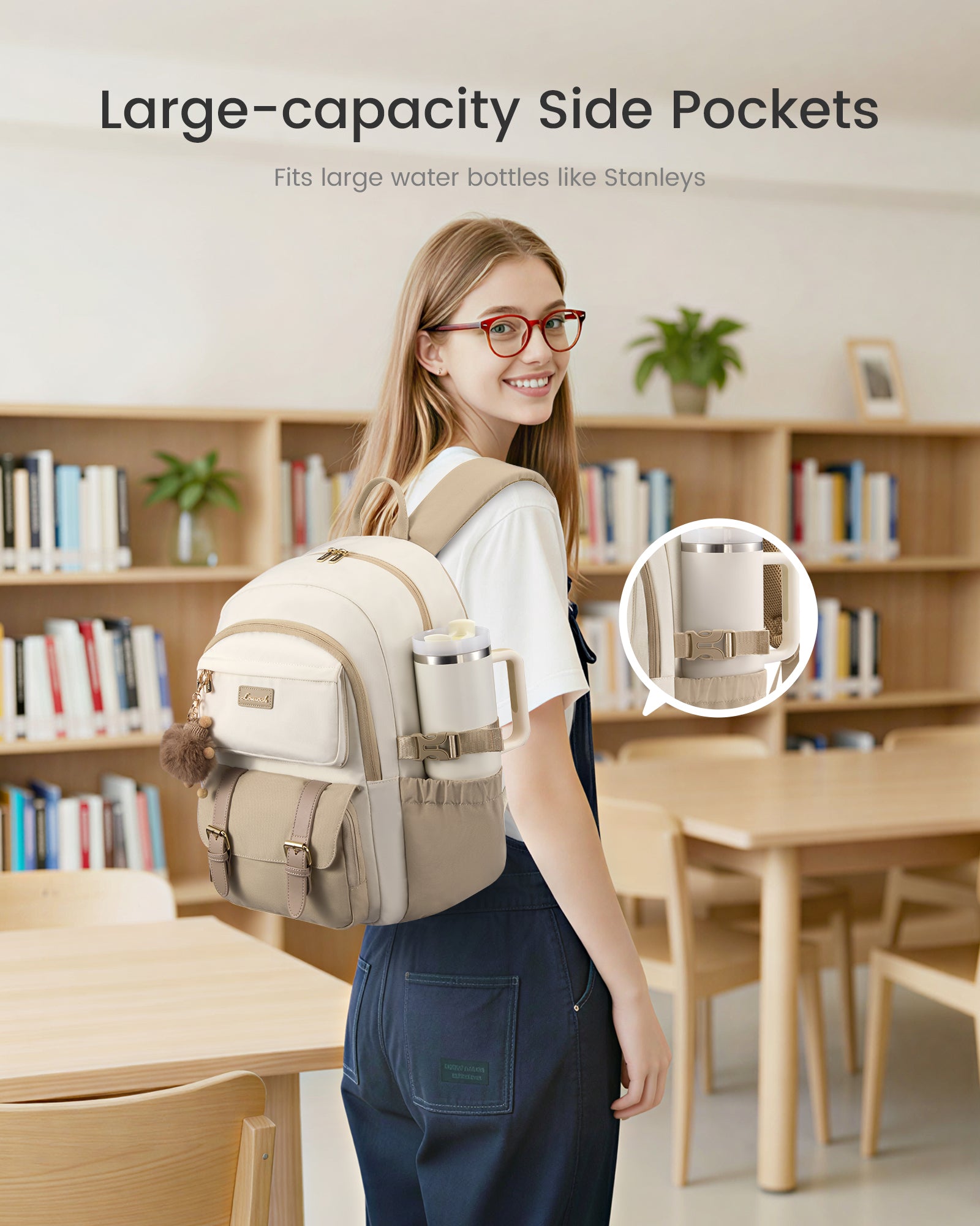 School Backpack 15.6" 17.3"，5575