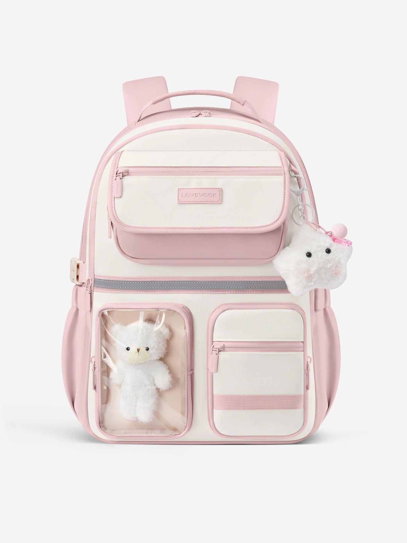 LOVEVOOK School Backpack 26L, Fits 15.6 Inch Laptop, 15 Pockets