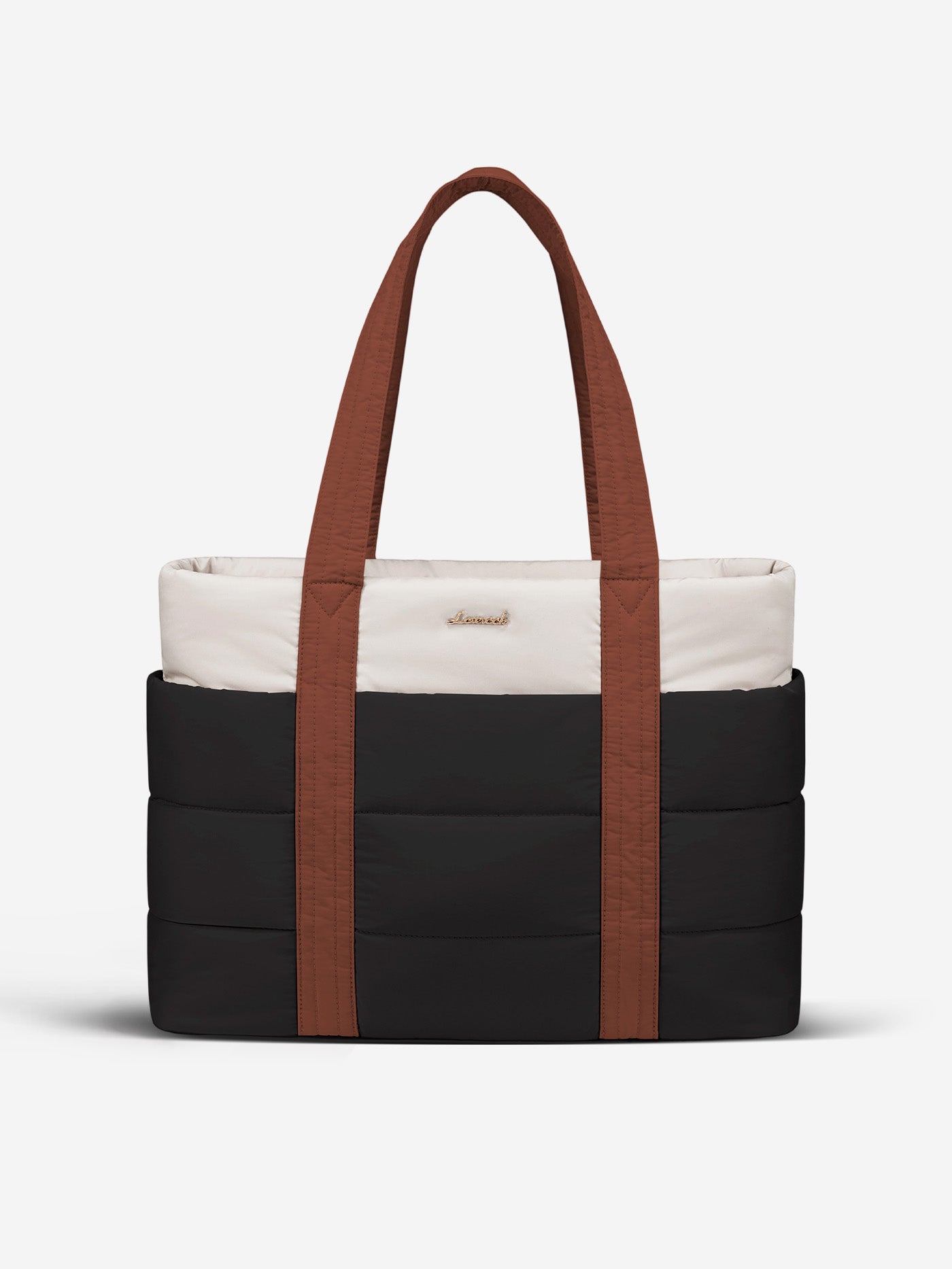 Large Puffer Work Tote Bag, 15.6" 17"