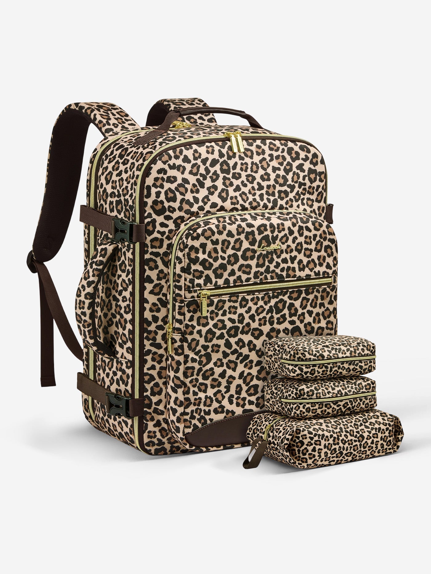 4Pcs, 40/50L Freyja Laptop Travel Backpack, 17" 18"