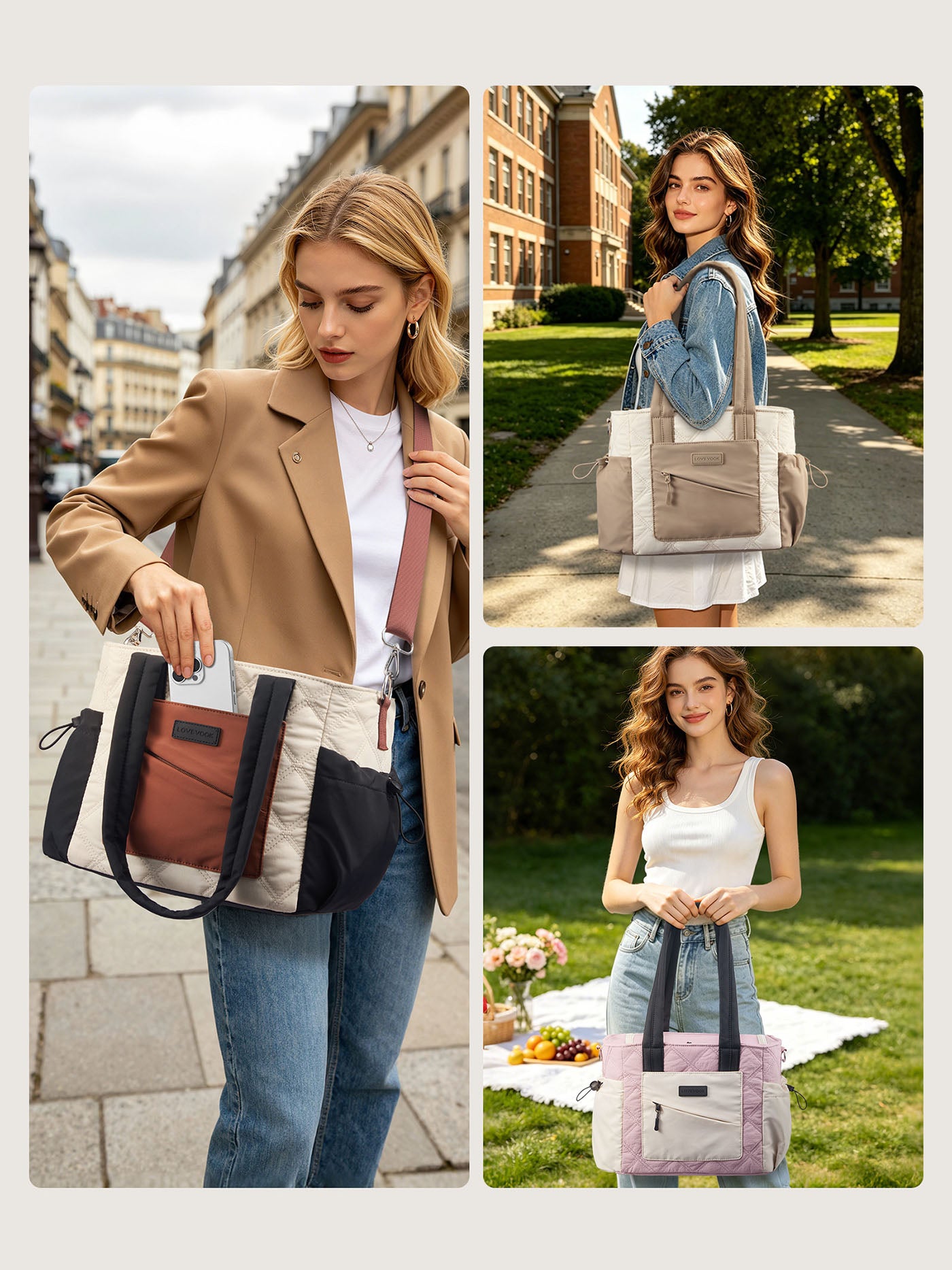 Quilted Insulated Lunch Bag 15L/18L