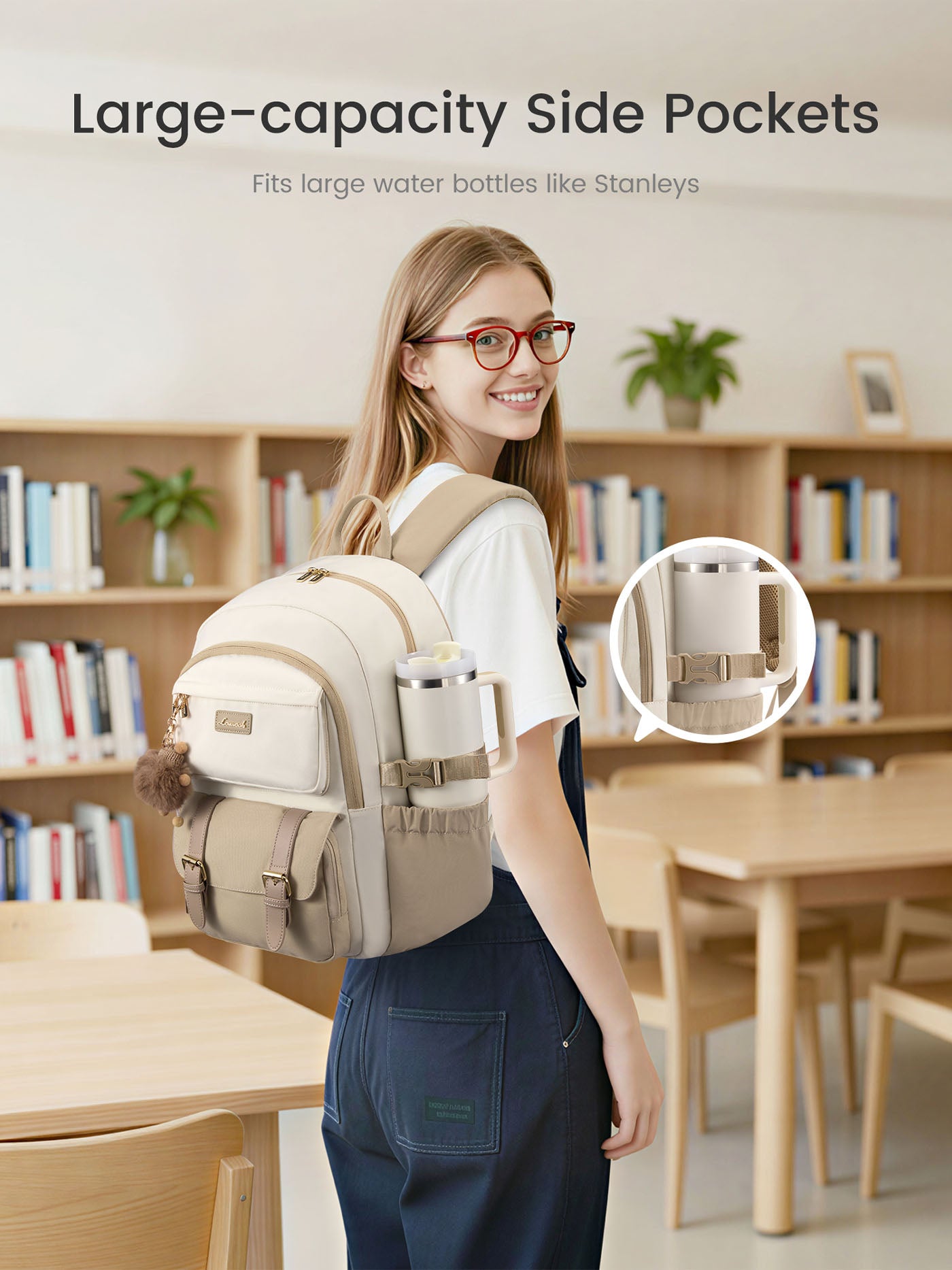 School Backpack 15.6" 17.3"，5575