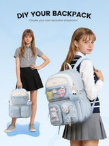 School Backpack 15.6" 17.3"，5457