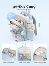 School Backpack 15.6" 17.3"，5457
